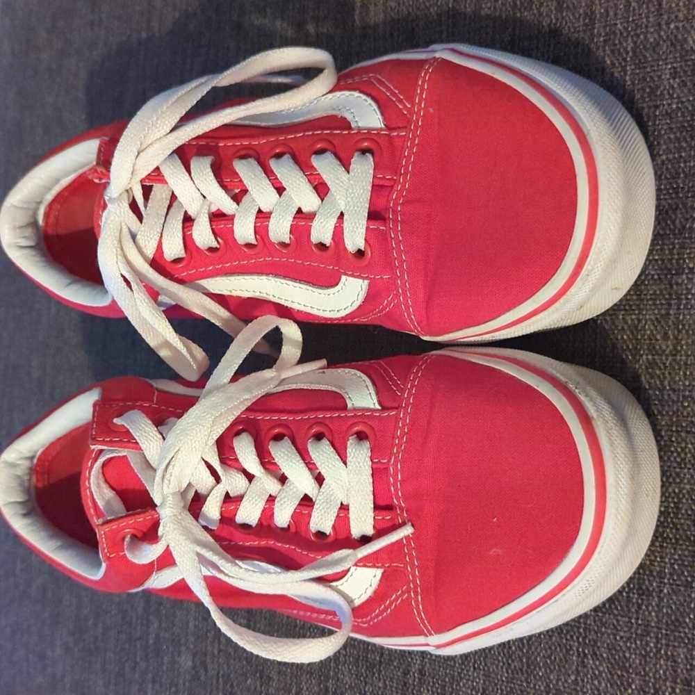 Vans old skool red size 8 women's 6.5 mens